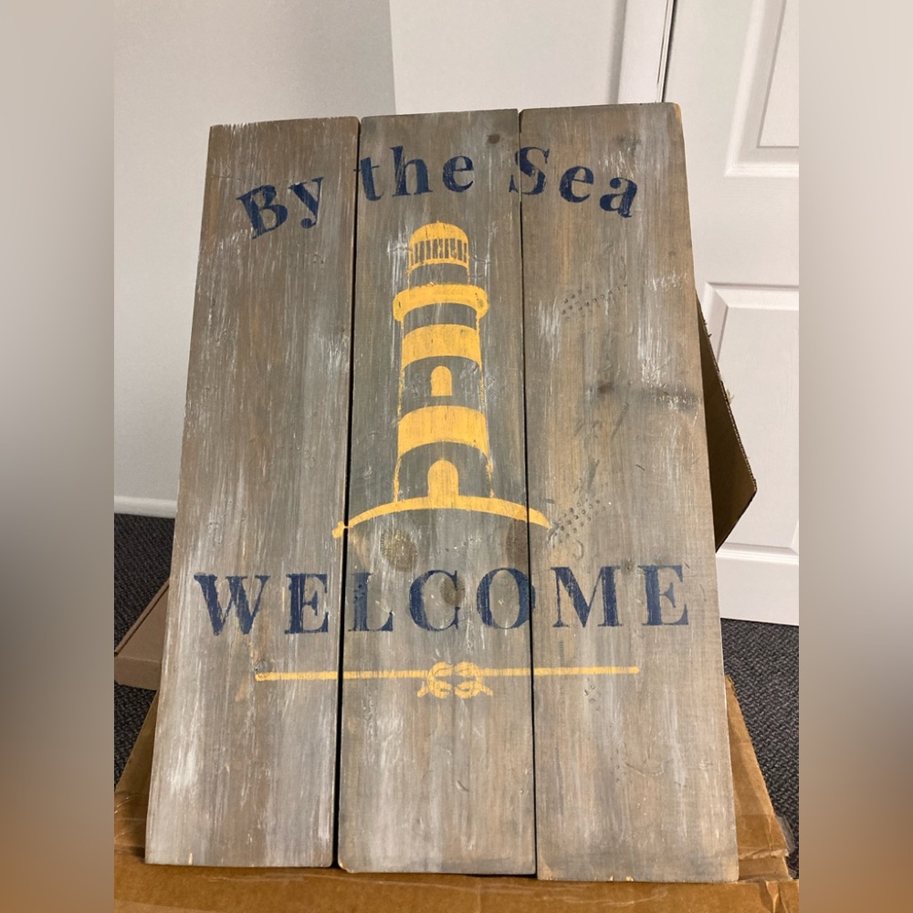 Wood Welcome sign _Ready to hang. Offers accepted. 🎉Host Pick🎉
